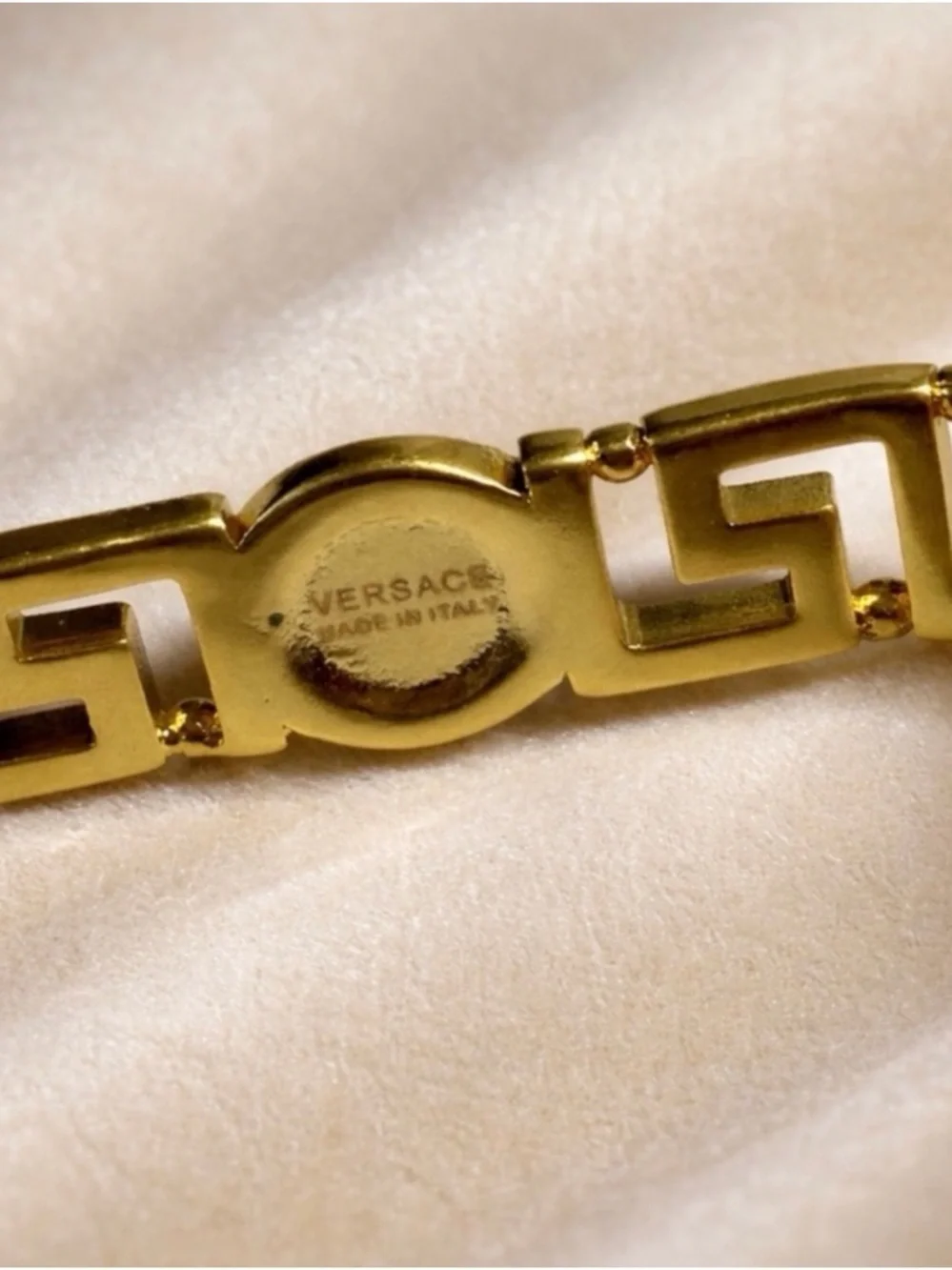 Gold Greek Key Medusa Hoop Earrings